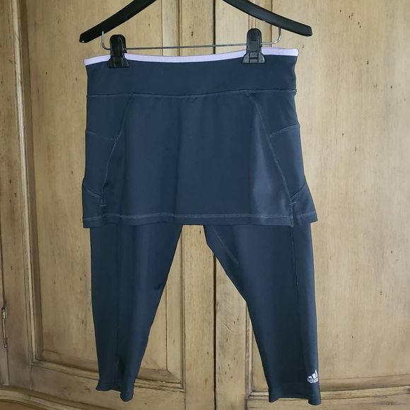 Adidas Climalite Skirt Leggings Size Medium - Picture 2 of 8